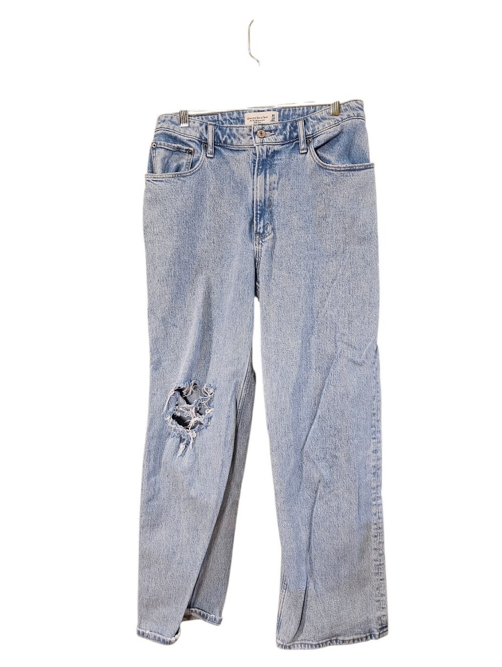 Abercrombie And Fitch Vintage Light Blue Distressed Women's Jeans Size 30